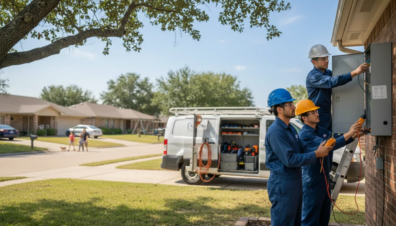 Certified electrician providing emergency electrical services in Moulton, IA